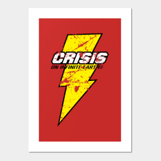 crisis on infinite earths posters and art